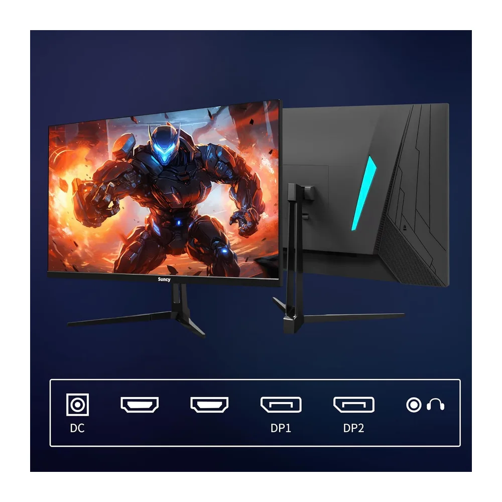 Suncy 32 Zoll 2K Gaming Monitor, 170Hz, WQHD, 1ms Fast IPS, 2560x1440, 1500R, 98% sRGB, FreeSync Premium, — 5