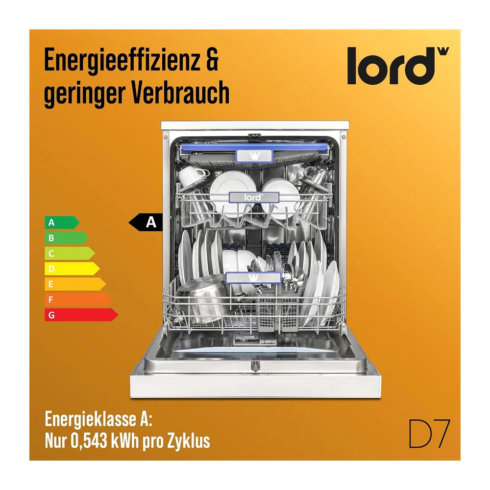 LORD D7 Freistehender Geschirrspüler 60 cm — 3