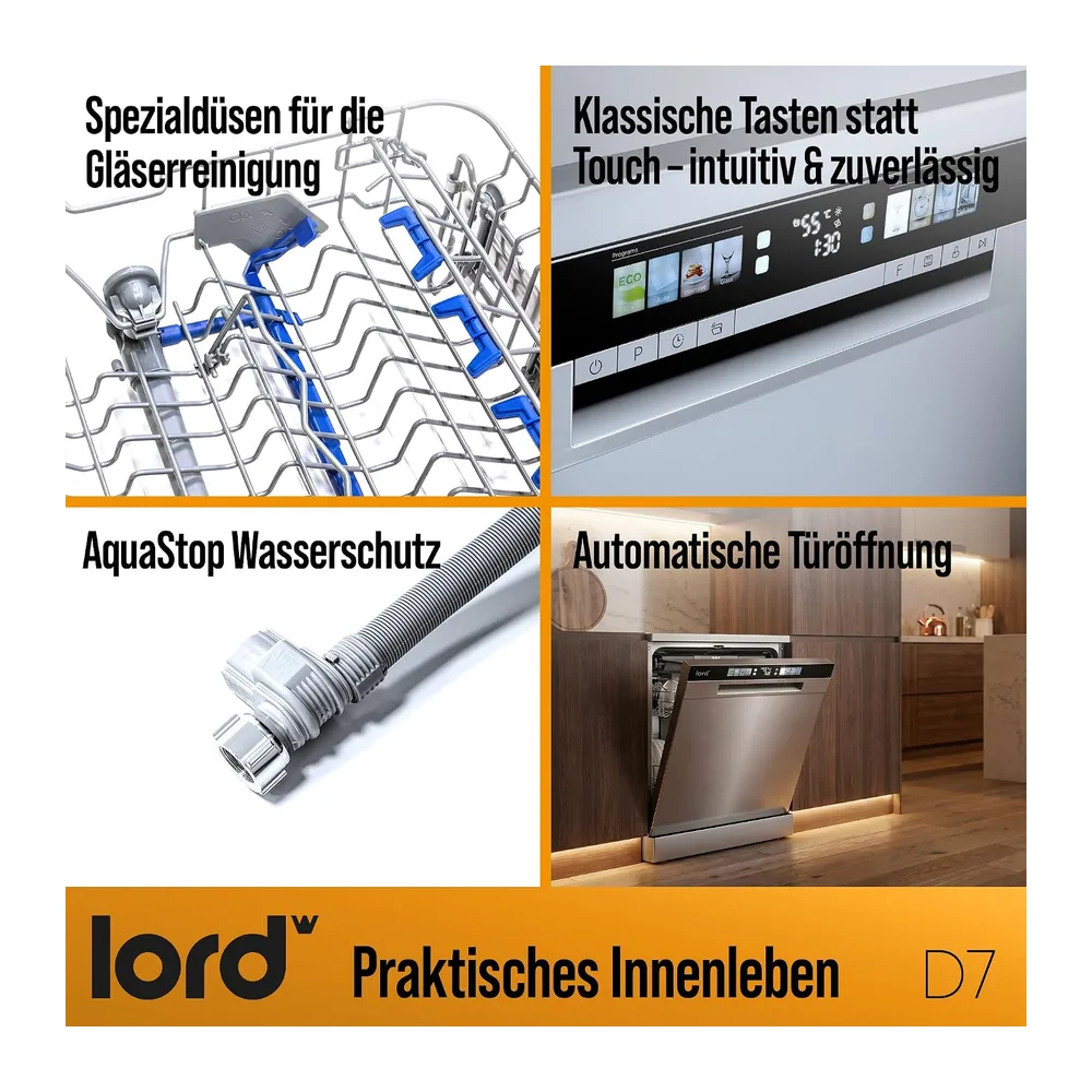 LORD D7 Freistehender Geschirrspüler 60 cm — 4