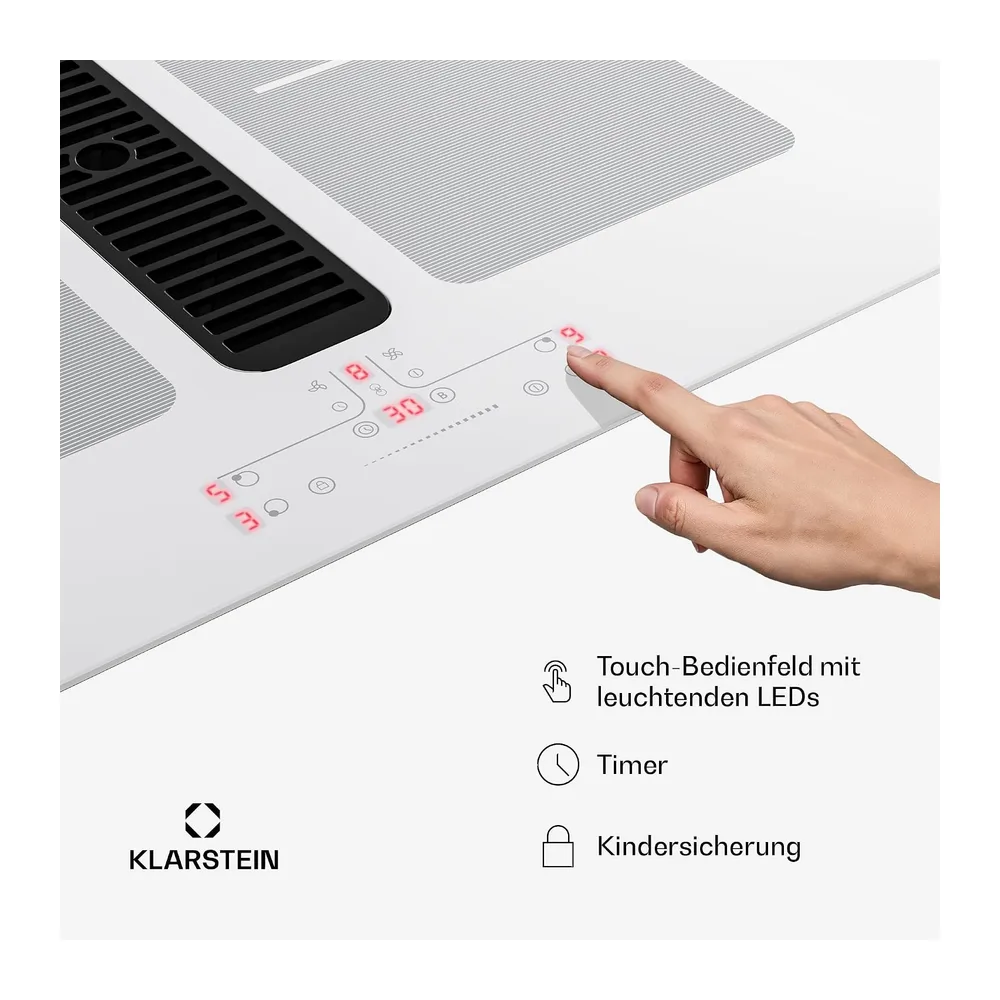 Klarstein Full House Induktionskochfeld mit Dunstabzug 60 cm — 5