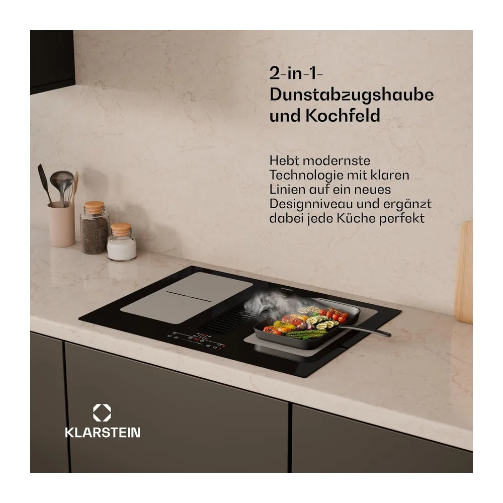 Klarstein Full House Induktionskochfeld mit Dunstabzug — 2