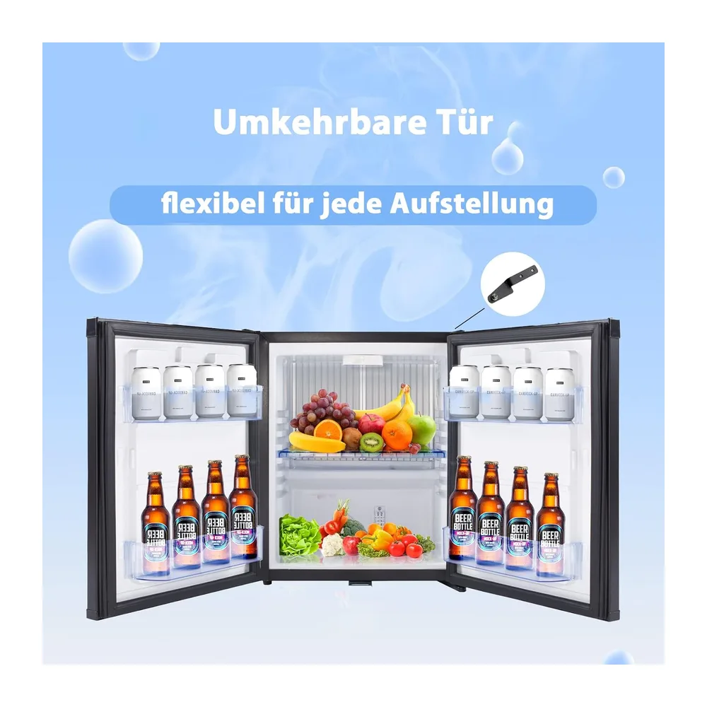 Camping Kühlschrank 12V 230V, Absorber Kühlschrank Camping, 40L Campingkühlschränke, Leiser Kühlschränk für — 6
