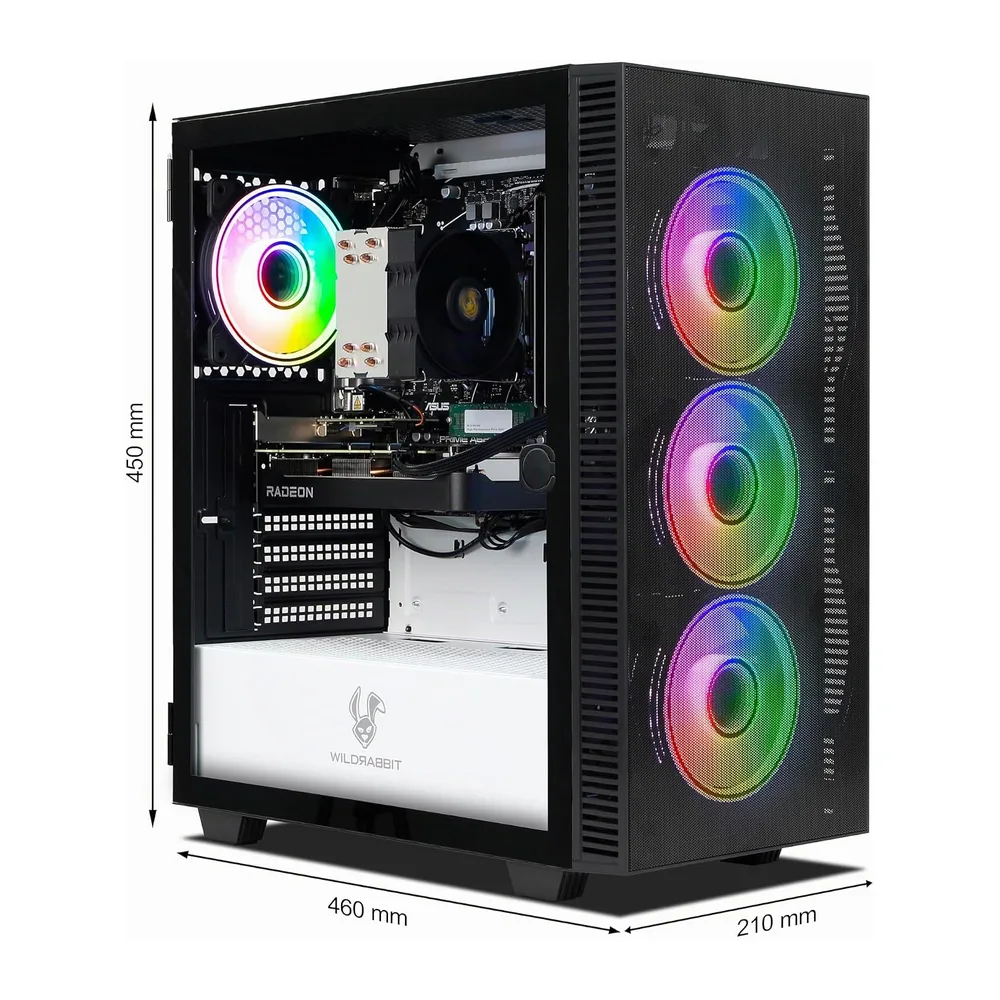 Ankermann Havoc Gaming PC | AMD Ryzen 7 8700F | AMD RX 9060XT 16GB | 32GB DDR5 RAM | 1TB NVMe SSD | Windows — 3