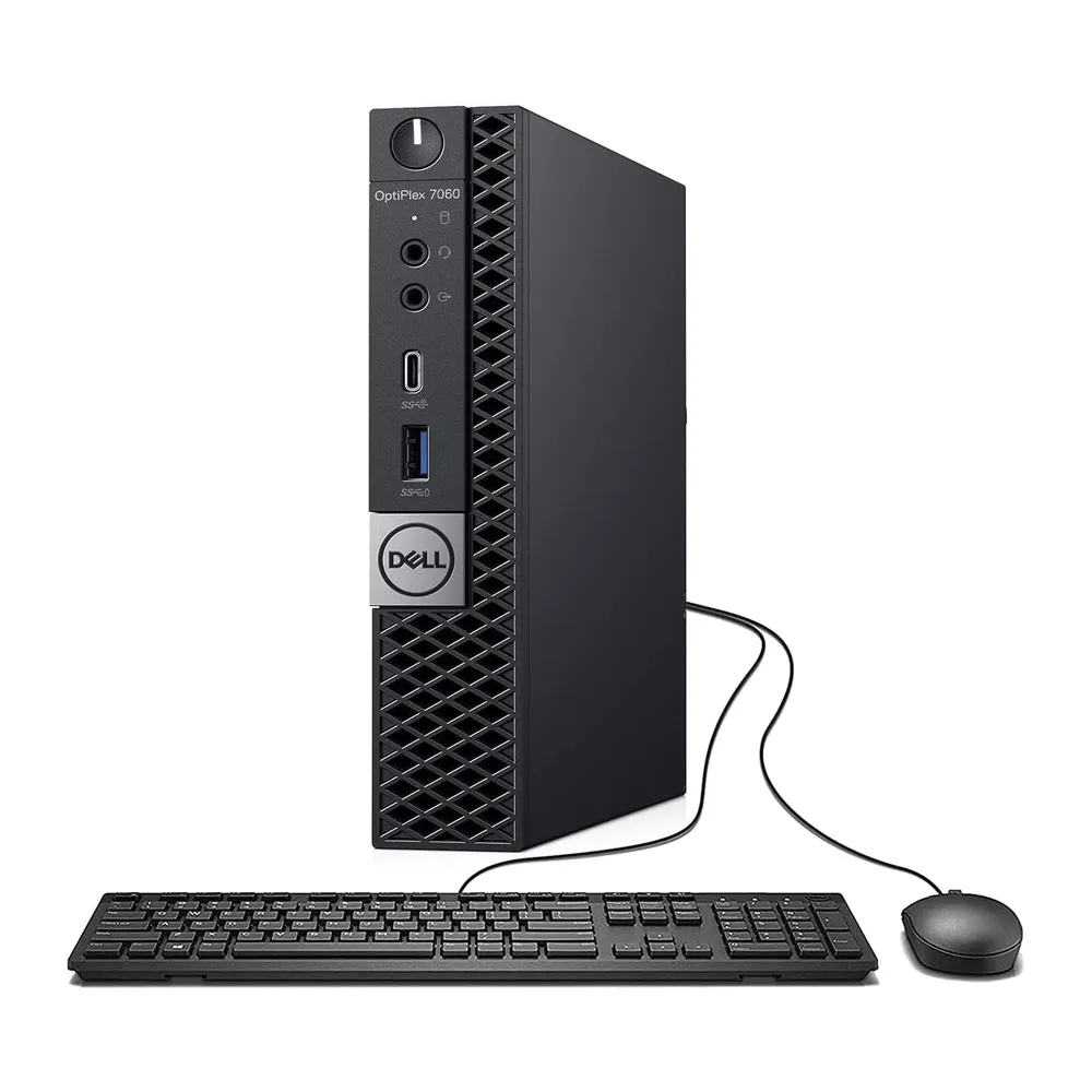 Dell Optiplex 7060 Mini Desktop-PC, Intel Core i5-8500, 8 GB RAM, 256 GB SSD, WiFi, Bluetooth, US-Layout,