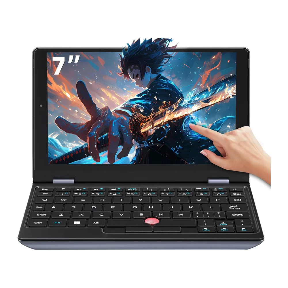 8-Zoll 2-in-1 Mini-Laptop mit QWERTZ-Tastatur