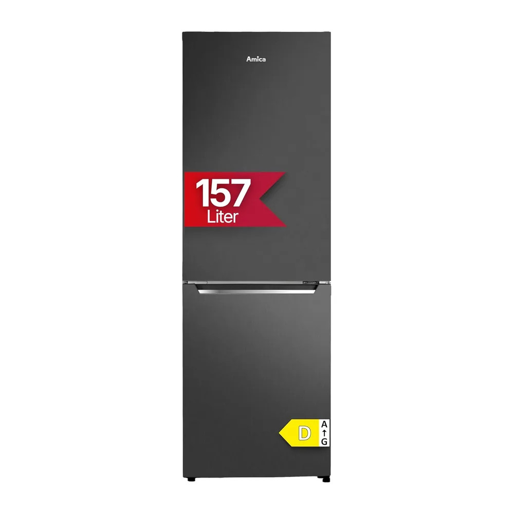 Amica Kühl-Gefrierkombination freistehend 157L FrostControl 144x47,4x49,5 cm LED‑Beleuchtung Elektronische