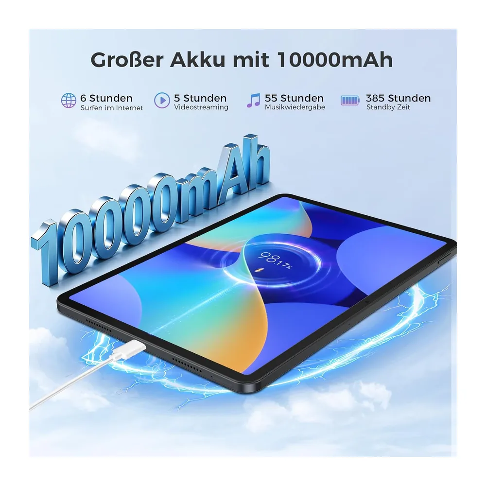 Tablet 12.2 Zoll Android 16 Tablets, 32GB RAM+256GB ROM, 2400*1600 IPS 10000mAh Tablet Octa-Core T7300, — 4
