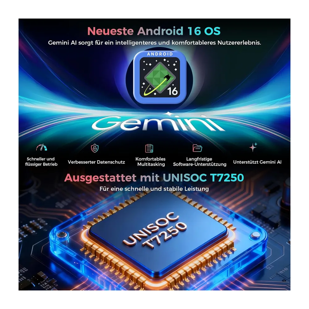 2026 Tablet 11 Zoll Android 16 Tablets, 32GB RAM+128GB ROM/1TB TF, 8000mAh Tablet Octa-Core 1920 * 1200 IPS, — 3