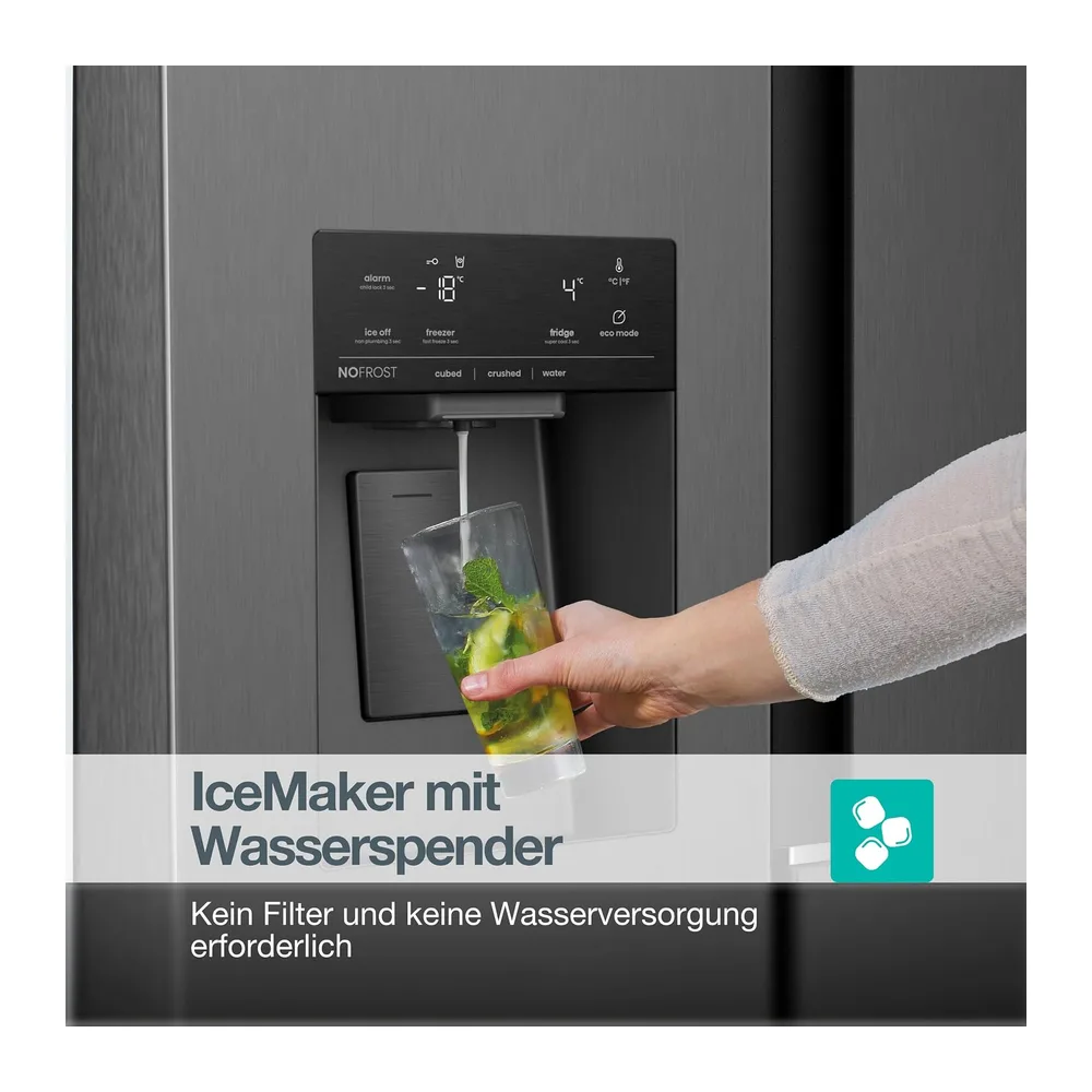 Gorenje NRS917C61BX Kühl-Gefrierkombination/Freistehend/Side-by-Side/ 528 Liter/EEK C/ 37dB/ — 5