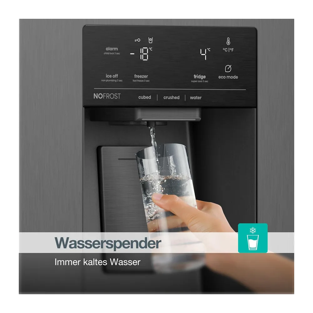 Gorenje NRS917C61BX Kühl-Gefrierkombination/Freistehend/Side-by-Side/ 528 Liter/EEK C/ 37dB/ — 6
