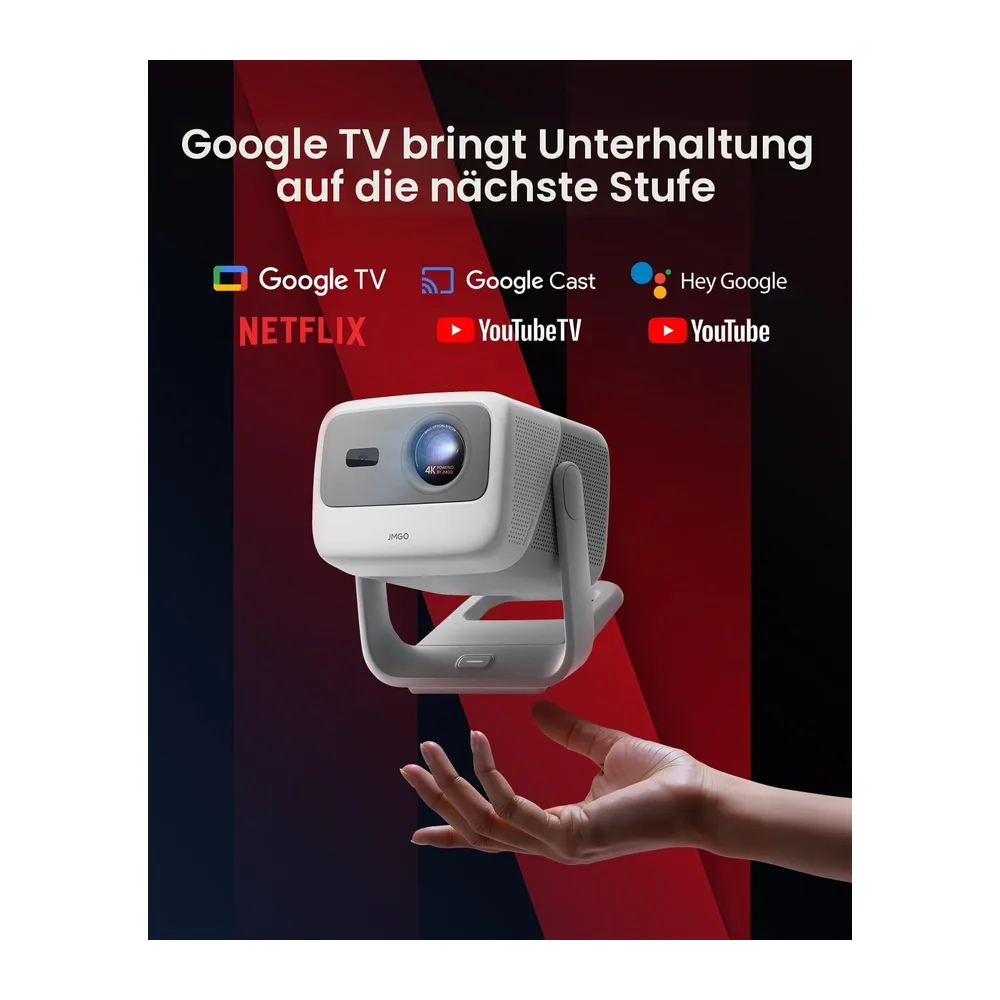 JMGO N1S 4K UHD Mini Beamer, Triple Laser Projektor 1700 ISO Lumen, Netflix — 4