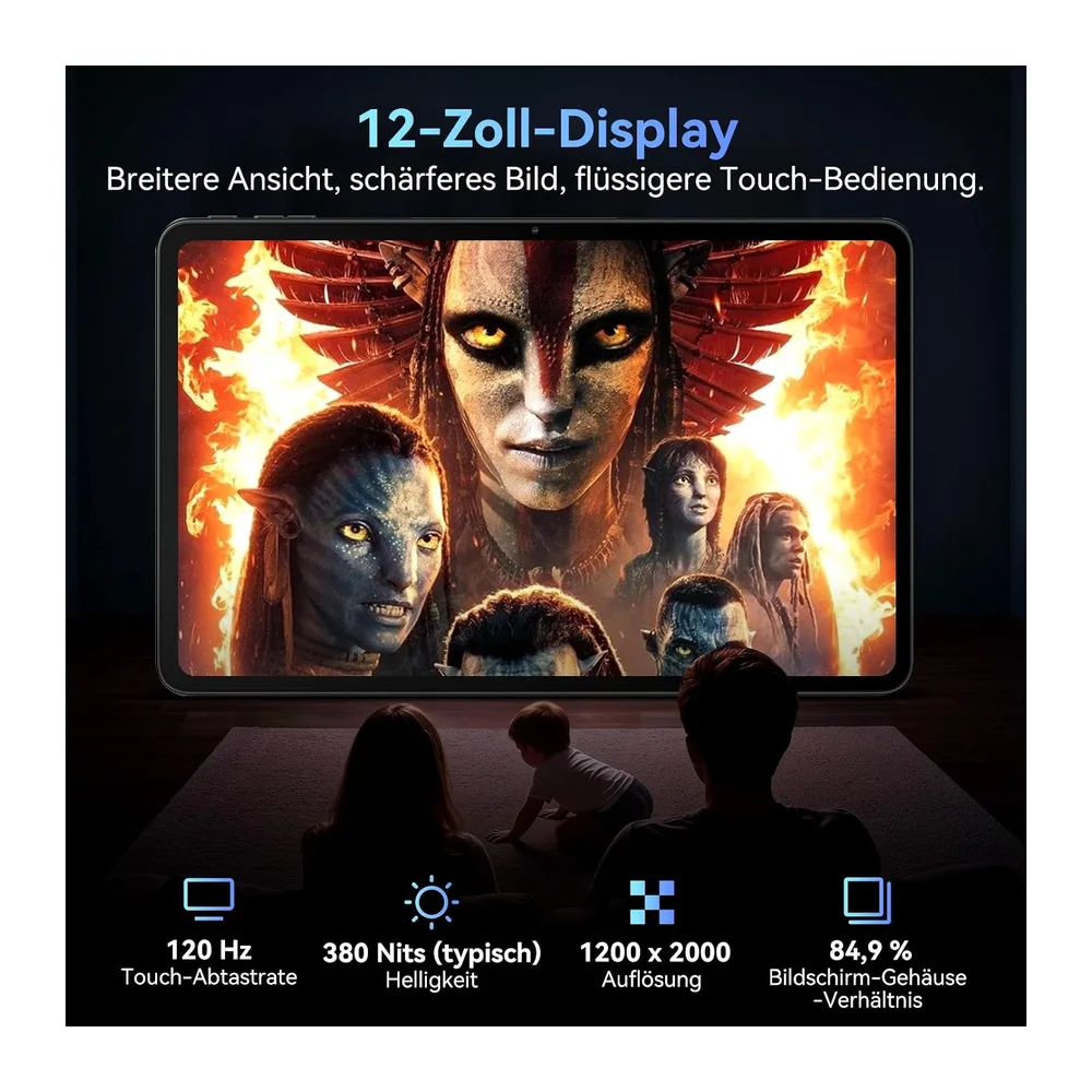 N90 Tablet Android 16,12 Zoll Tablet mit Tastatur,4G LTE mit SIM Card Slot — 4