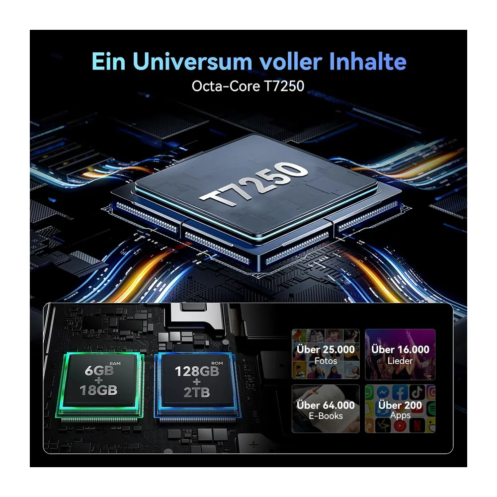 N90 Tablet Android 16,12 Zoll Tablet mit Tastatur,4G LTE mit SIM Card Slot — 6