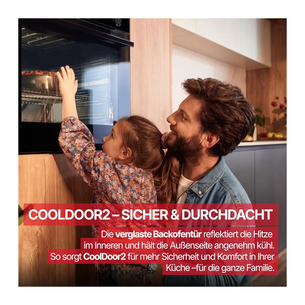 Amica Einbaubackofen 68 L 59,5x59,5x57,5 cm Steam Clean ABE 94110 S [Energieklasse A] — 4