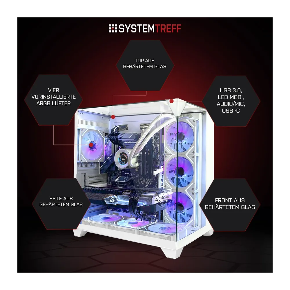 SYSTEMTREFF High-End Gaming PC - AMD Ryzen 9 9900X - RTX 5070 TI 16GB — 3