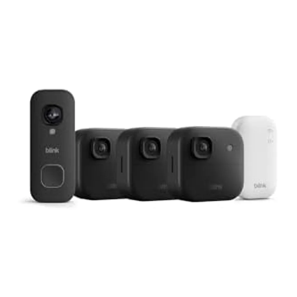 Blink Außenkamera 2K+ (neueste Generation) + Blink Videotürklingel 2K+ (festverdrahtet