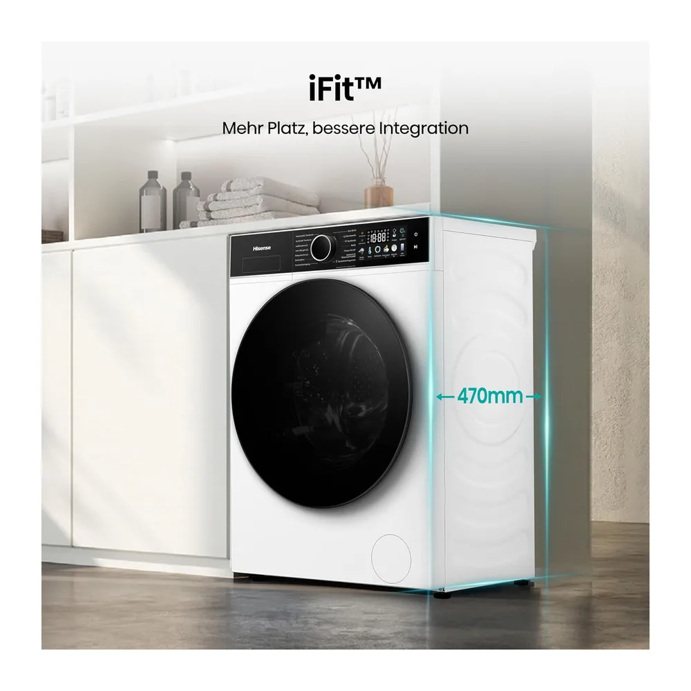 Hisense WD3I8043BWF2 Waschtrockner /8 KG /1400 U-Min/ConnectLife /18 Programme/iFit/Max — 4