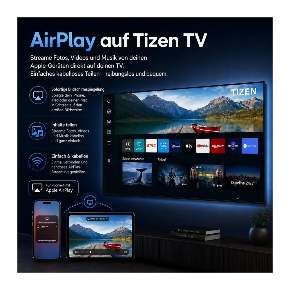 TuTu Smart TV 25 Zoll (64 cm), Full HD QLED Fernseher, TU25Q1FQ-T8, 2026 — 4