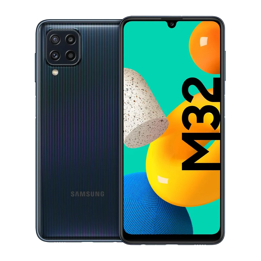 Smartphone Samsung Galaxy M32 Sm M325f 128 Gb Dual Sim 6.4" 4g Lte Wifi Quattro Fotocamere Octa Core Nero