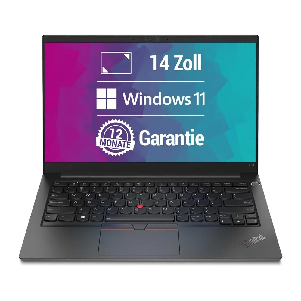 Lenovo ThinkPad E14 G4 14 Zoll Full HD Laptop Intel Core i5-1235U 10 Kerne bis zu 4,4 GHz 16 GB 512 GB SSD