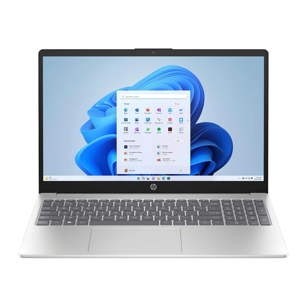 HP Laptop 15,6 Zoll IPS Full-HD, Intel N100, 4 x 3.40 GHz, 8 GB RAM, 512 GB SSD, Intel UHD Graphics, Norton