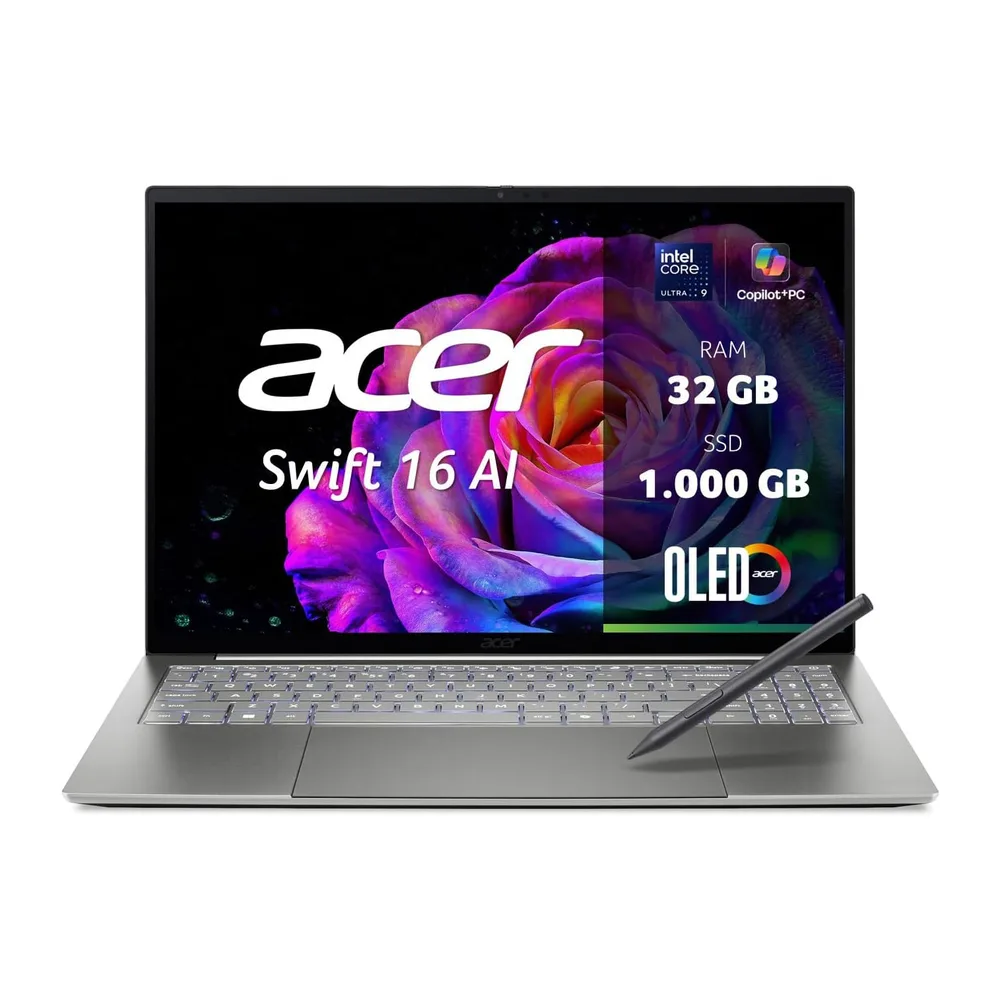Acer Swift 16 AI OLED, Laptop, Ultra X9, 32GB RAM, 1TB SSD