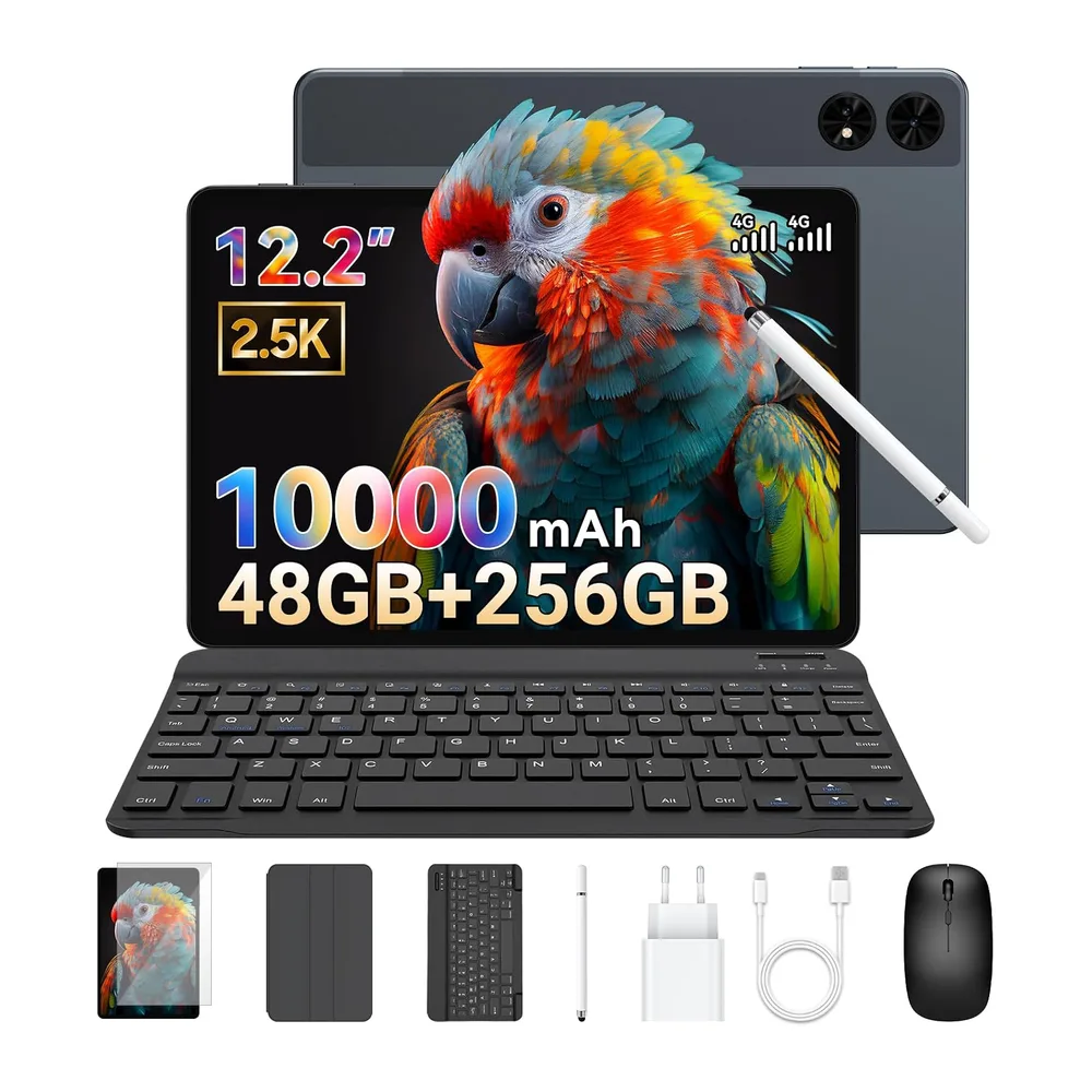 TABWEE 12 Zoll Tablet mit Tastatur und Stift