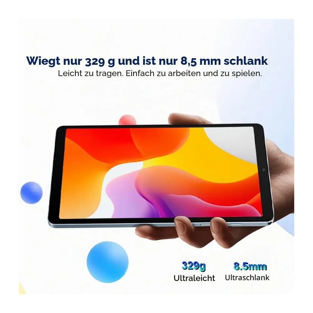 Blackview Link 2 Mini Tablet 8 Zoll, 12GB+128GB/1TB Small Tablet Android 15, Gemini Al 2.0, Zwei — 3