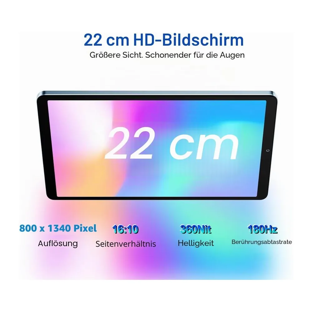 Blackview Link 2 Mini Tablet 8 Zoll, 12GB+128GB/1TB Small Tablet Android 15, Gemini Al 2.0, Zwei — 4