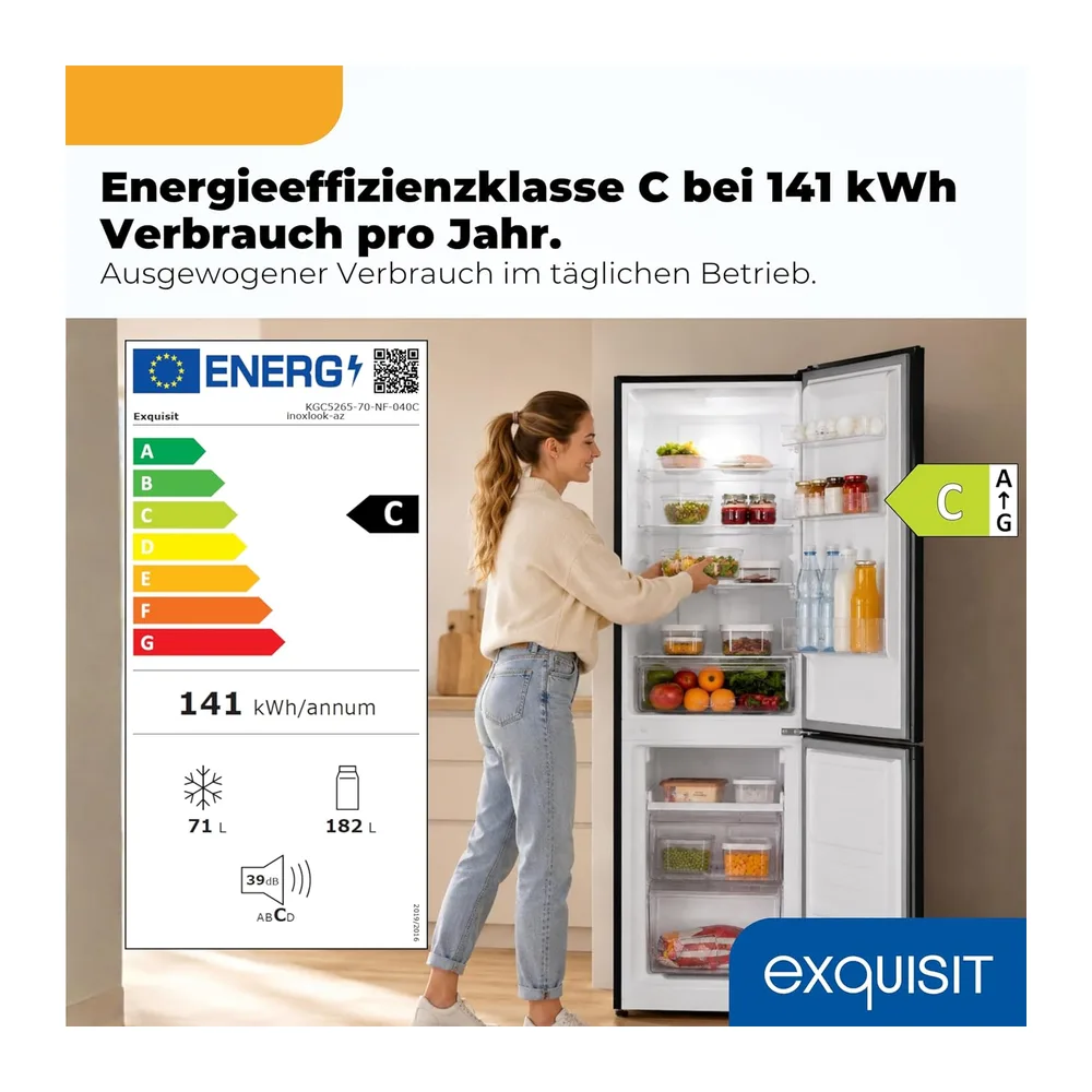 Exquisit Kühl-Gefrierkombination No Frost — 2