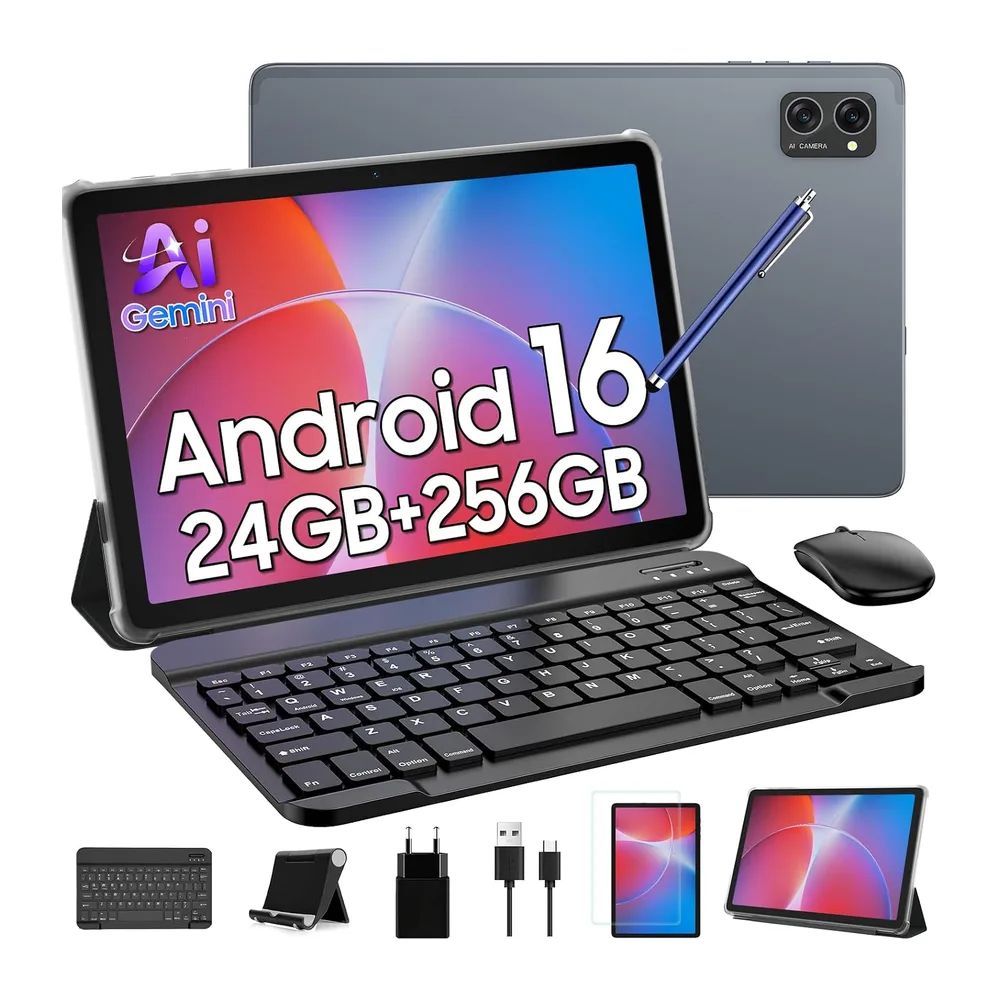 TABWEE Android 16 Tablet mit Tastatur und Stift