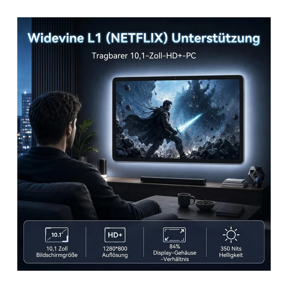 TABWEE Android 16 Tablet mit Tastatur und Stift — 6