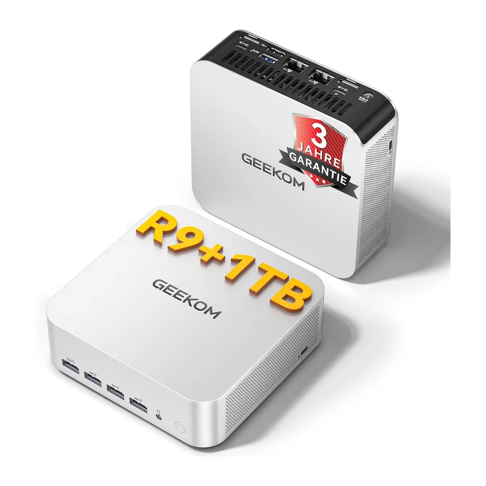 MINIS FORUM AI X1-255 Mini PC, AMD Ryzen 7 255 8 Kerne 16 Threads Prozessor bis zu 4,9 GHz, AMD Radeon 780M, — 2