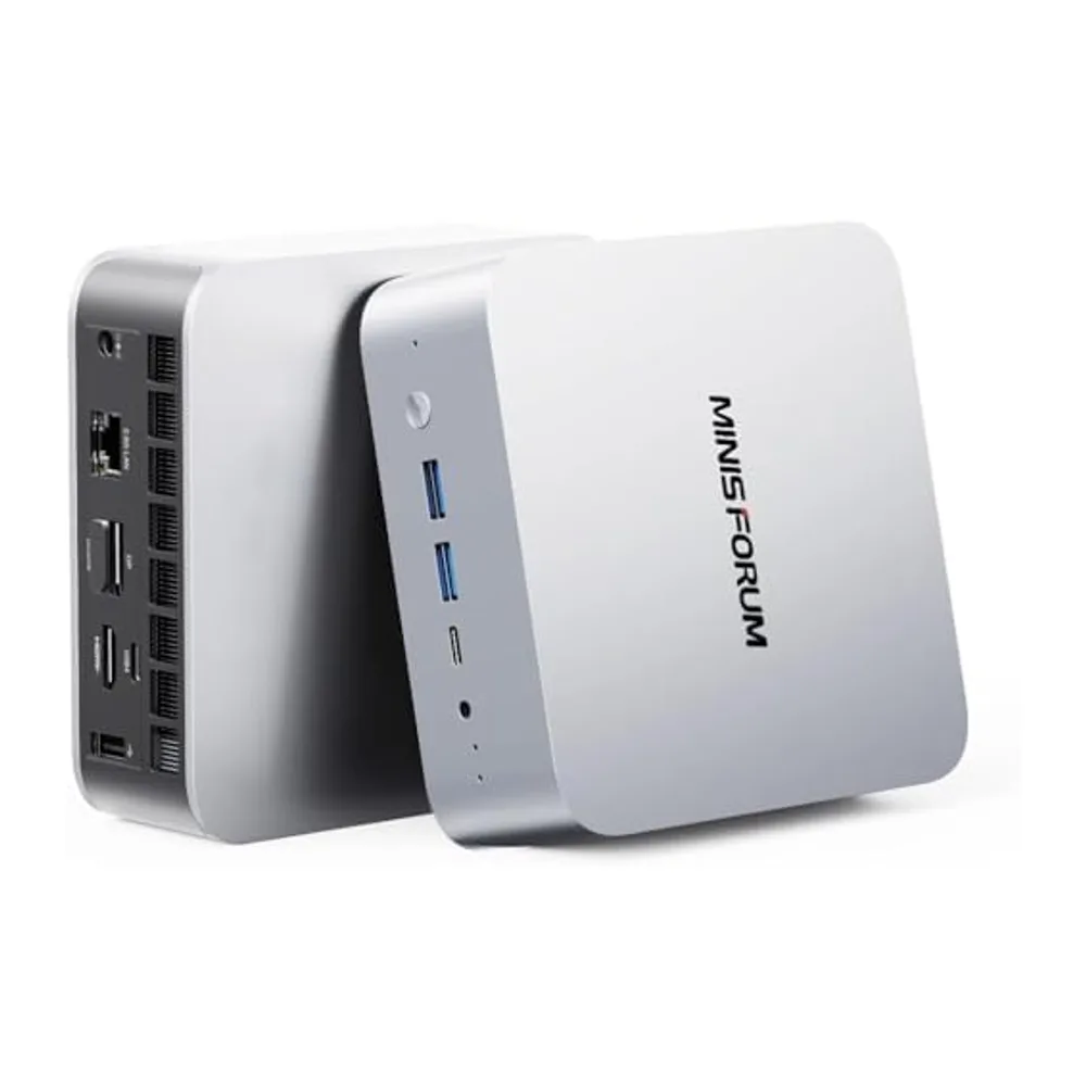 MINIS FORUM AI X1-255 Mini PC, AMD Ryzen 7 255 8 Kerne 16 Threads Prozessor bis zu 4,9 GHz, AMD Radeon 780M, — 4