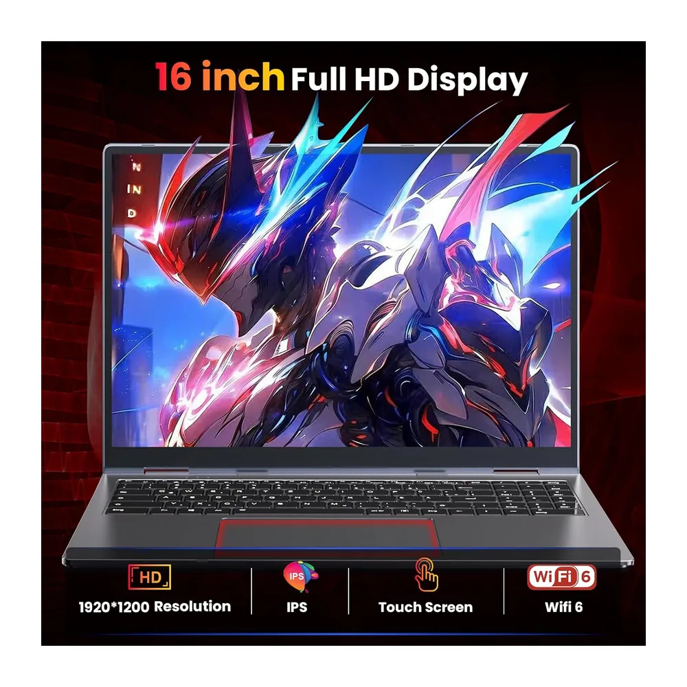 THEYETI 16 Zoll Touchscreen Laptop, Ryzen 3 3300U Prozessor(Beat N95) — 4