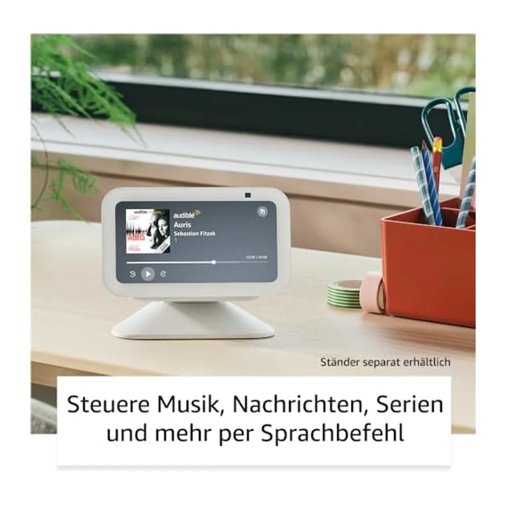 Echo Show 5 (Neueste Generation), Weiß + Ring Außenkamera Plus Akku (Outdoor Camera Plus neueste generation), — 3