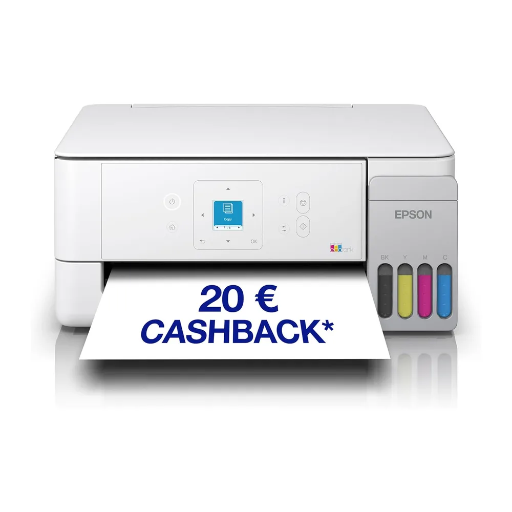 Epson EcoTank ET-2926 | Für vielbeschäftigte Haushalte | Wi-Fi | A4 | Drucken, Kopieren, Scannen | LC-Display