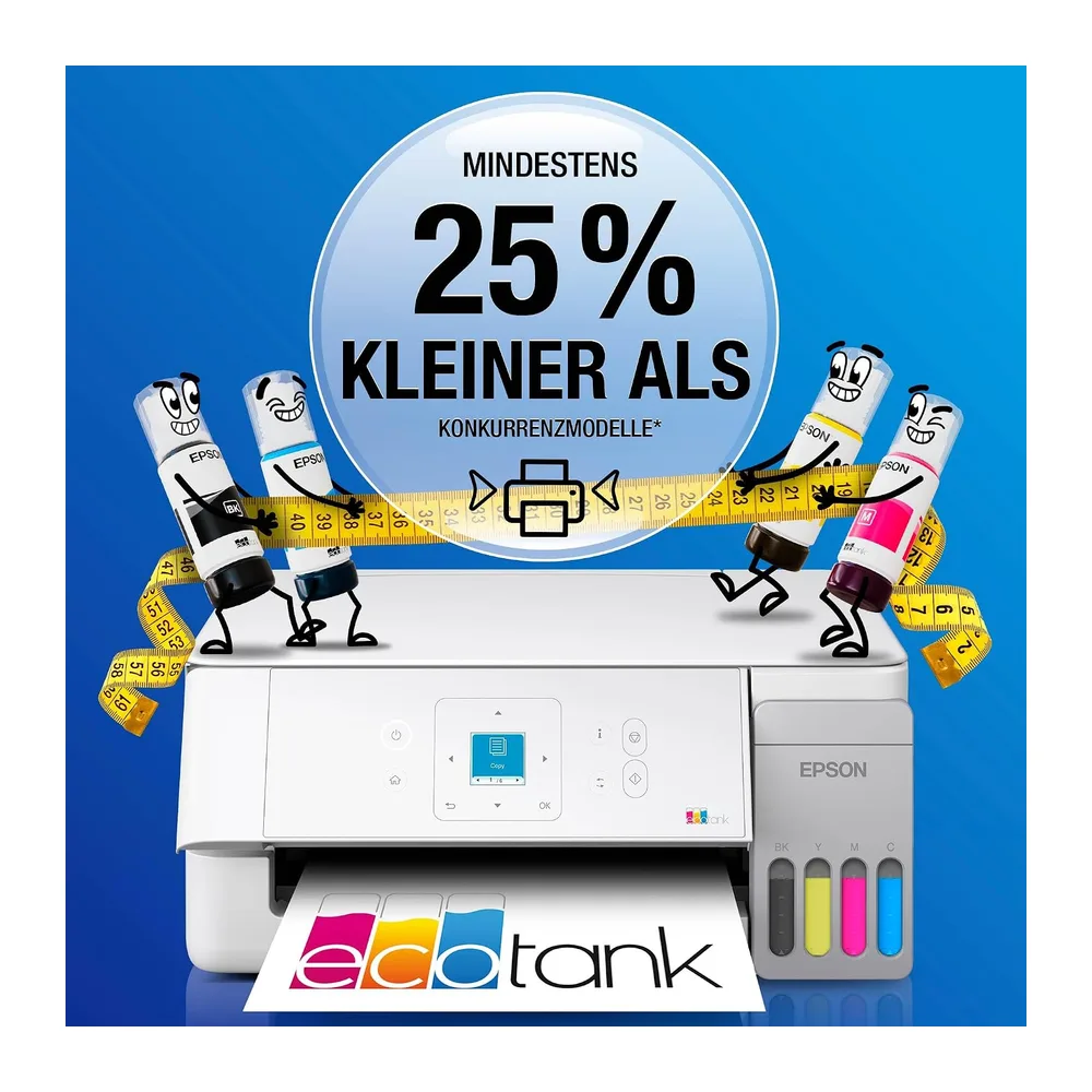 Epson EcoTank ET-2926 | Für vielbeschäftigte Haushalte | Wi-Fi | A4 | Drucken, Kopieren, Scannen | LC-Display — 4