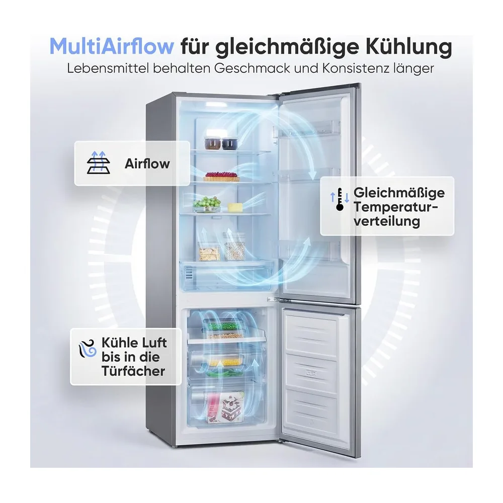 Bomann® Kühlschrank mit Gefrierfach | Energieklasse C | 181cm | NoFrost | 5 Jahre Kompressor-Garantie | Kühl — 3