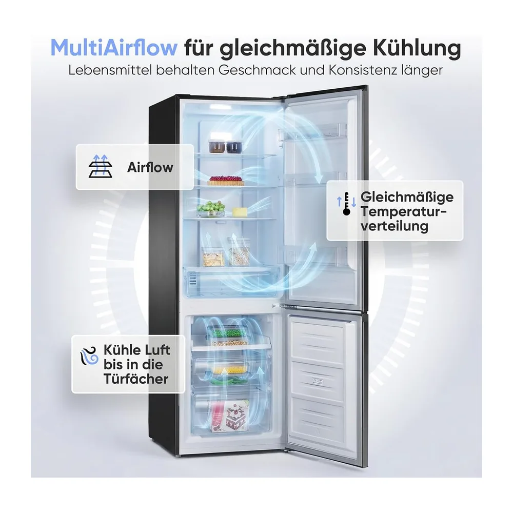 Bomann® Kühlschrank mit Gefrierfach | Energieklasse C | 181cm | NoFrost | 5 Jahre Kompressor-Garantie | Kühl — 3