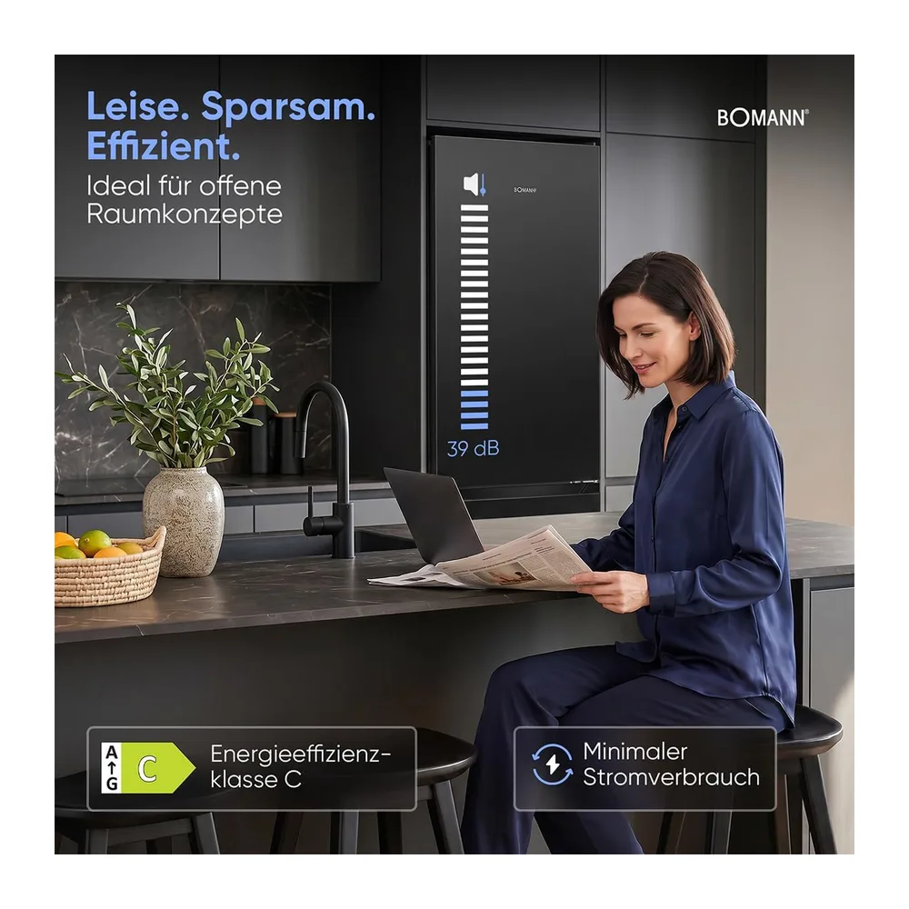 Bomann® Kühlschrank mit Gefrierfach | Energieklasse C | 181cm | NoFrost | 5 Jahre Kompressor-Garantie | Kühl — 5