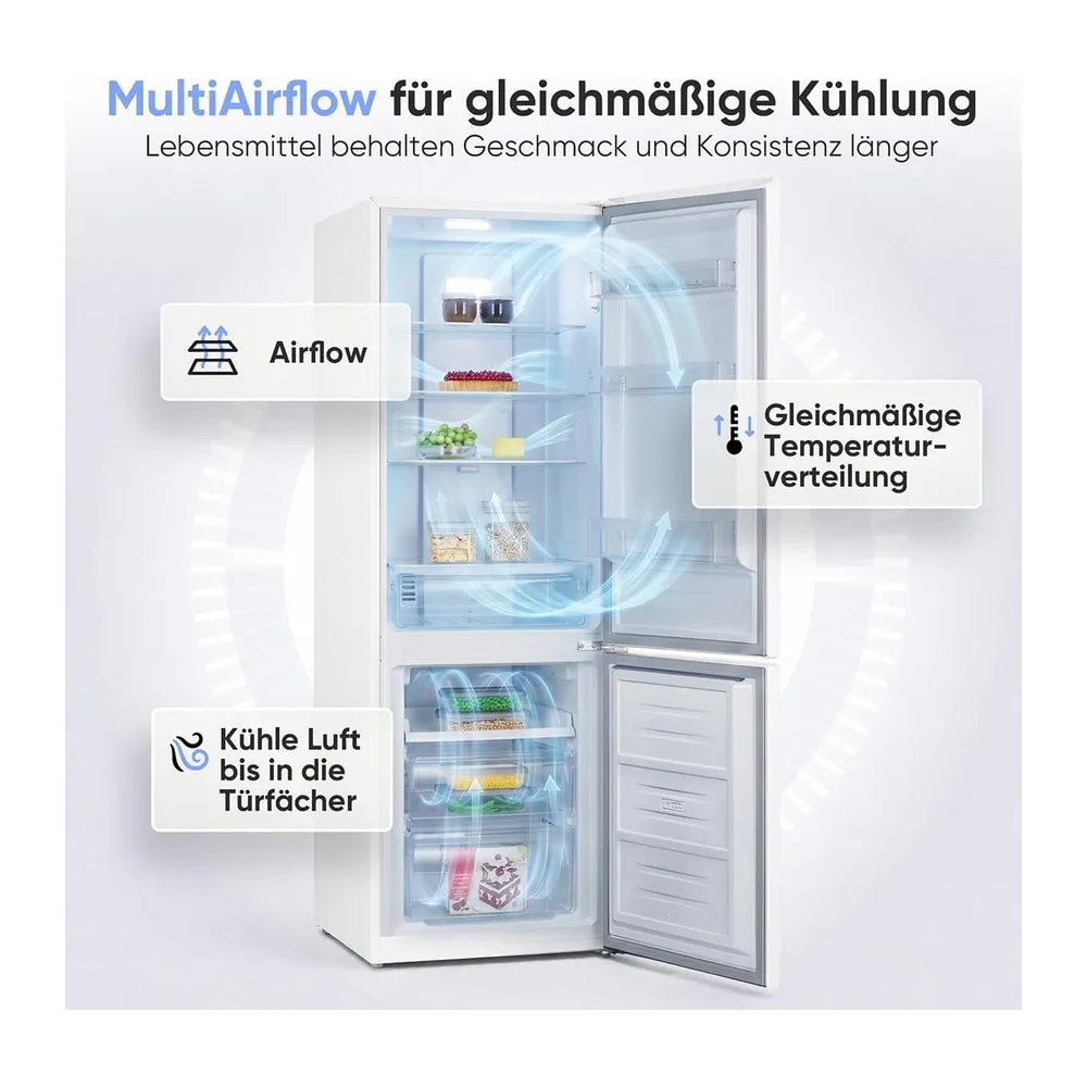 Bomann® Kühlschrank mit Gefrierfach | Energieklasse C | 181cm | NoFrost | 5 Jahre Kompressor-Garantie | Kühl — 3