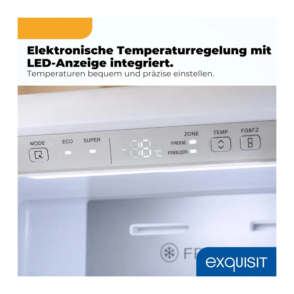 Exquisit Kühl-Gefrierkombination No Frost 378 l — 4