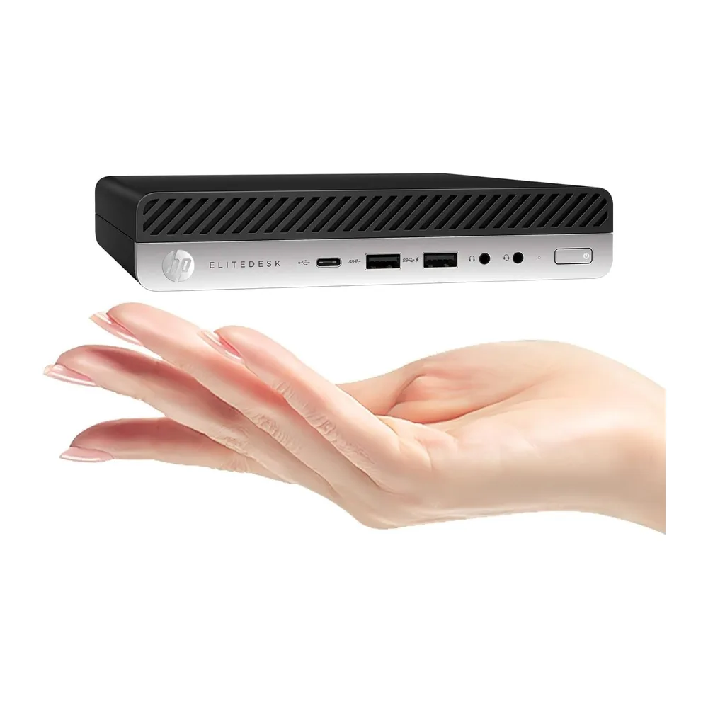 HP EliteDesk 800 G5 Mini Desktop-PC, Intel Core i5-9500T, 16GB RAM, 256GB SSD, WiFi, Bluetooth, US-Tastatur, — 2