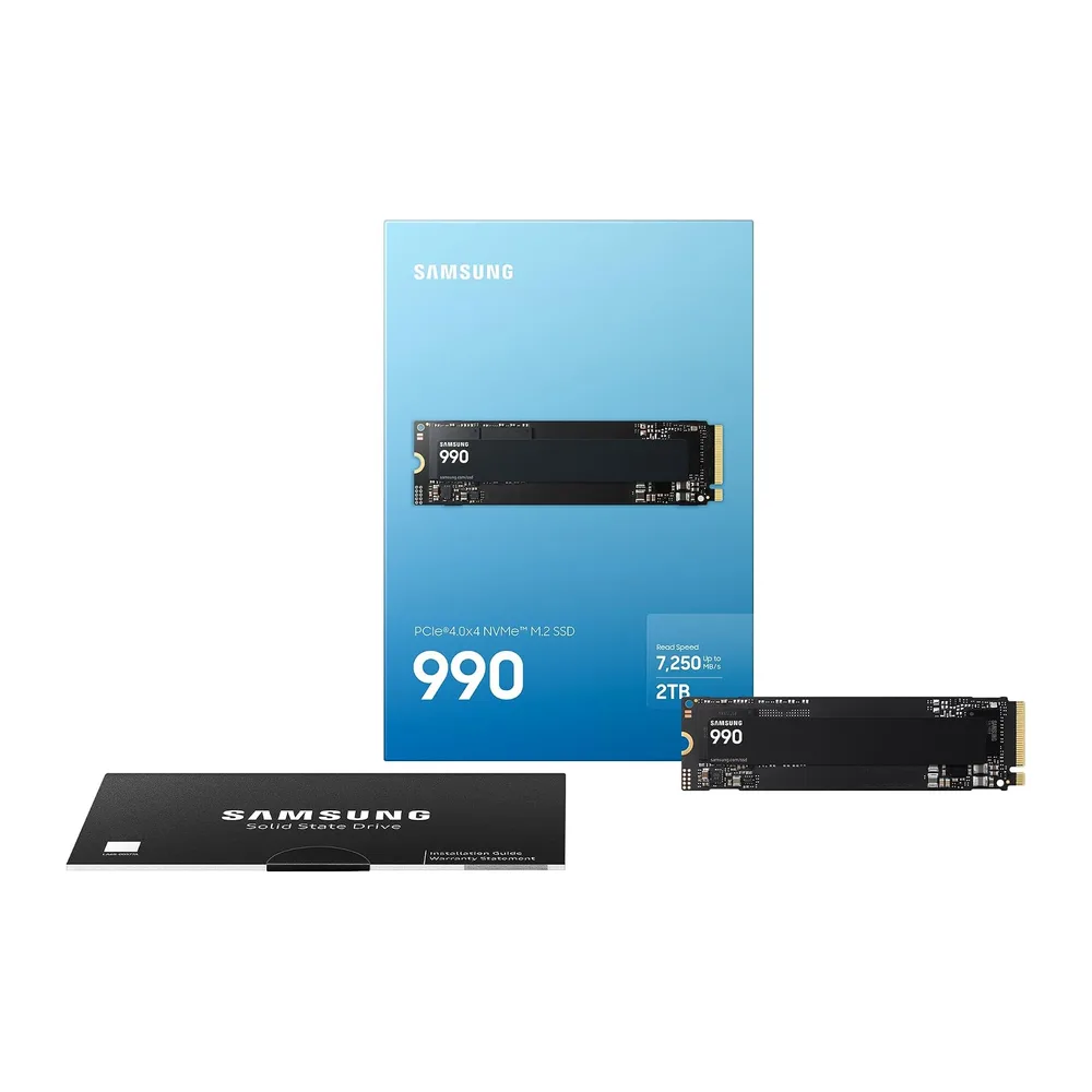 Samsung SSD 990, Interne M.2 NVMe SSD Festplatte, 2TB, PCIe 4.0 x4 — 3