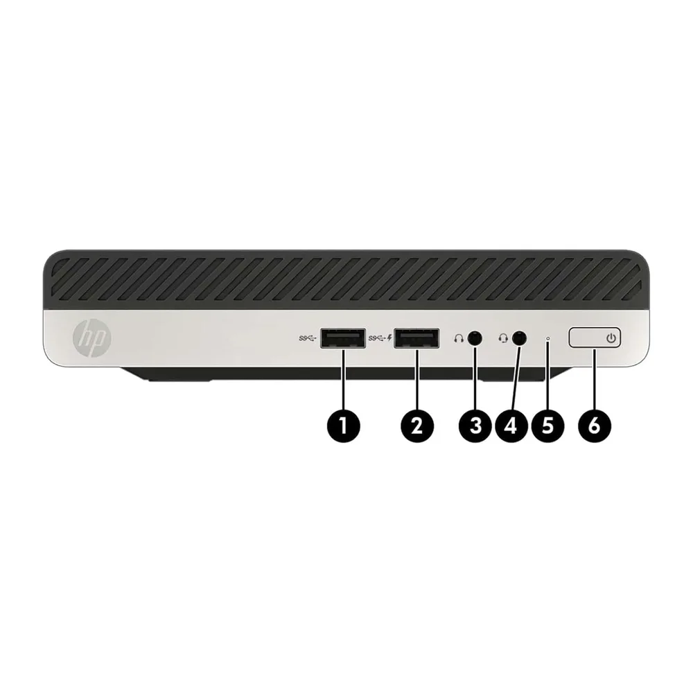 HP ProDesk 405 G4 Mini Desktop PC, AMD Ryzen 5 Pro 2400G, 8 GB RAM, 256 GB SSD, WLAN, Bluetooth, US QWERTY — 4