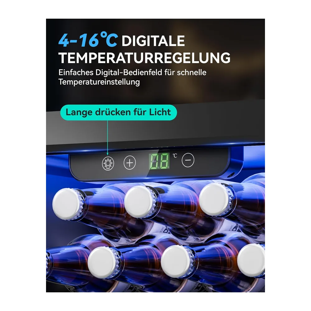 TRIUMPHKEY 36L Mini Kühlschrank, Leiser Getränkekühlschrank [Energieklasse E] — 2