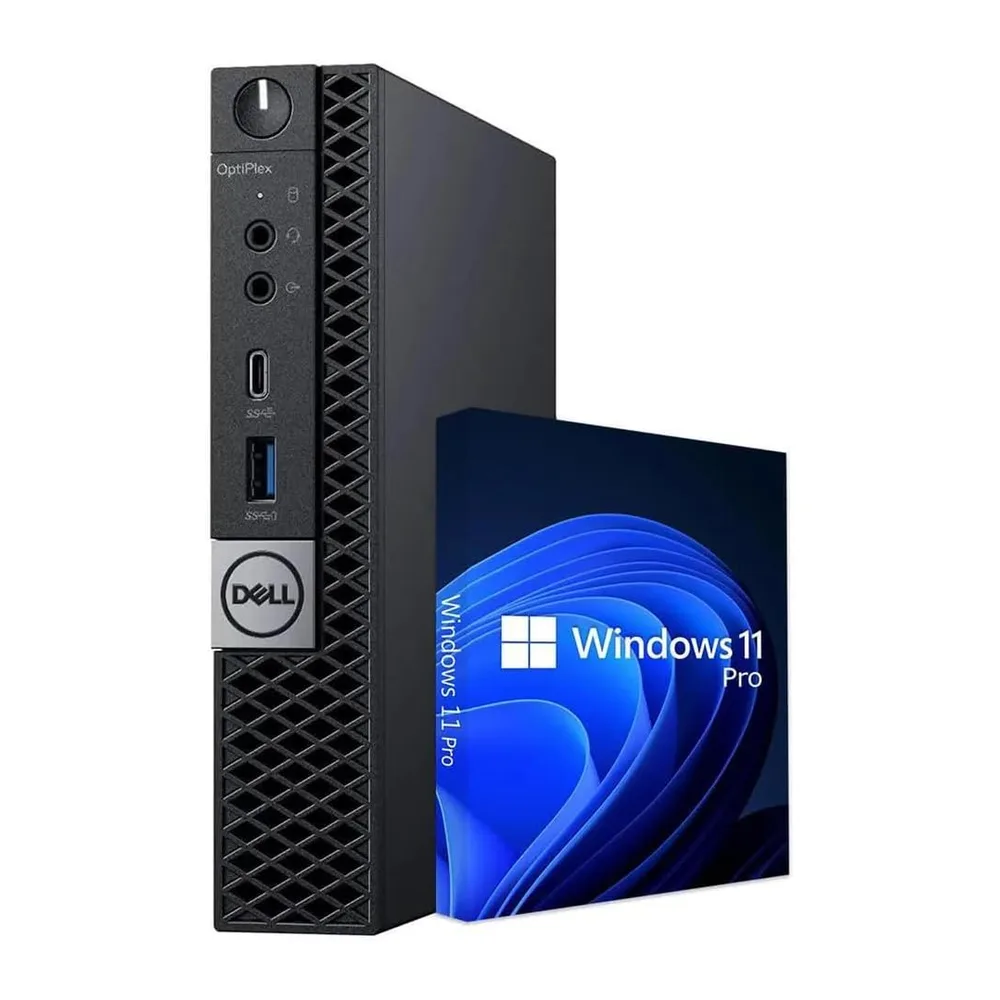 Dell OptiPlex 7070 Mini Desktop-PC, Intel Core i5-9500T, 16GB RAM, 256GB SSD, WLAN, Bluetooth, ohne Tastatur