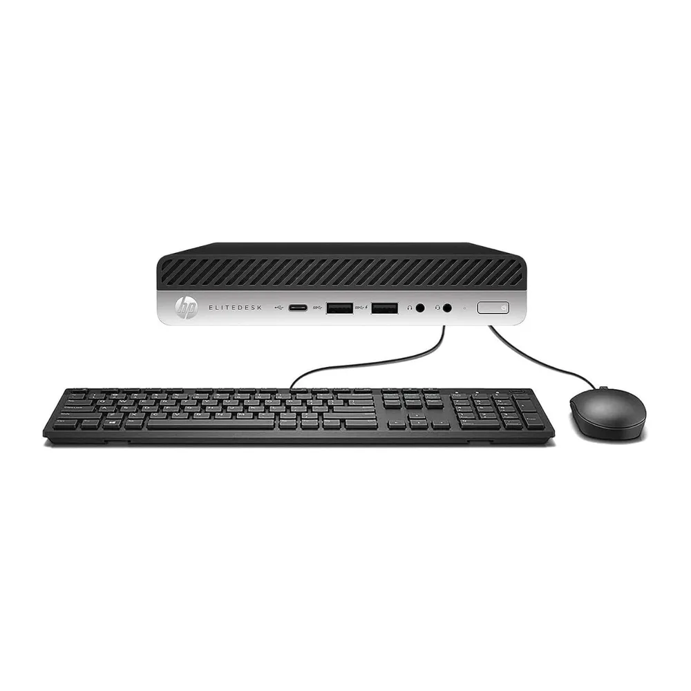 HP EliteDesk 800 G5 Mini Desktop-PC, Intel Core i5-9500T, 16GB RAM, 256GB SSD, WLAN, Bluetooth, US-Layout,
