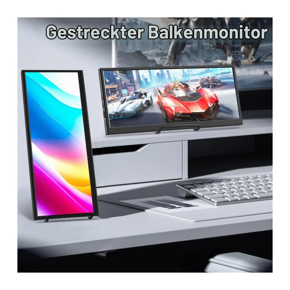 Prechen Tragbarer Sekundärer 12,3-Zoll-Monitor mit HDMI und USB-C — 3